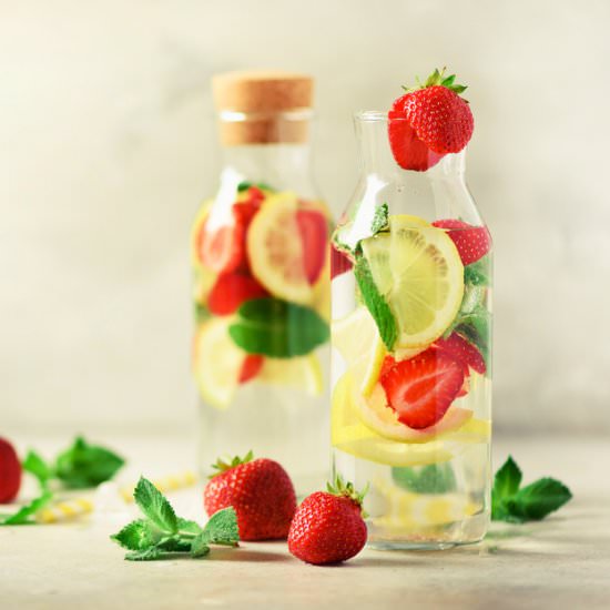 Strawberry Lemon Infused Water - Recipe photo by brittaniep