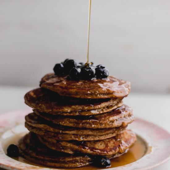 Flourless Protein Pancakes - Recipe photo by bluebowlrecipes