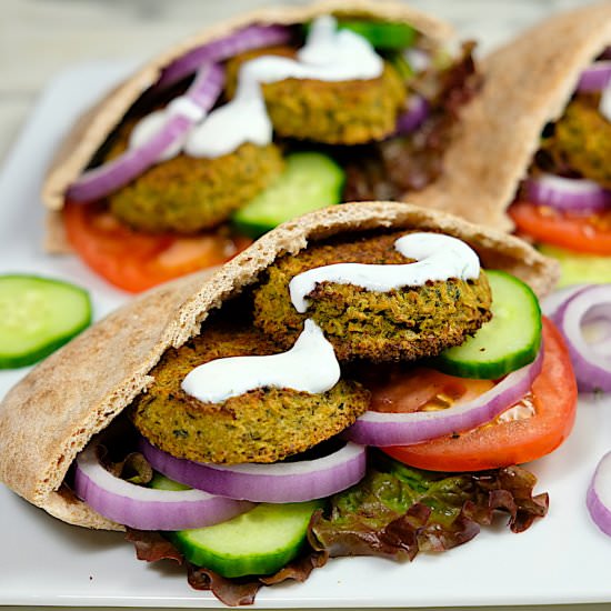 Baked Falafel - Recipe photo by SipsNibblesBites