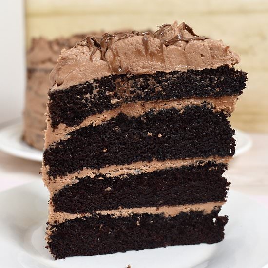 Nutella Chocolate Cake - Recipe photo by lightscamerabake