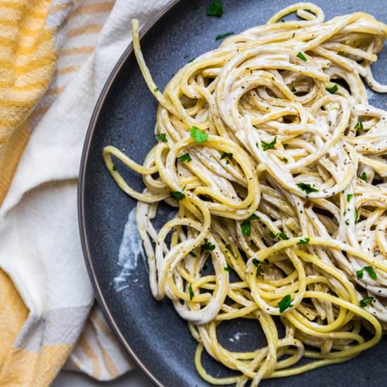 Dairy Free Alfredo Sauce (vegan) - Recipe photo by Make It Dairy Free