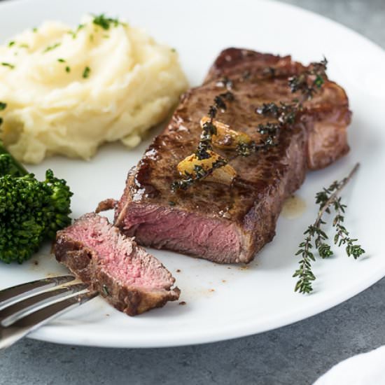 How to Pan Sear Steak - Recipe photo by flavorthemoments