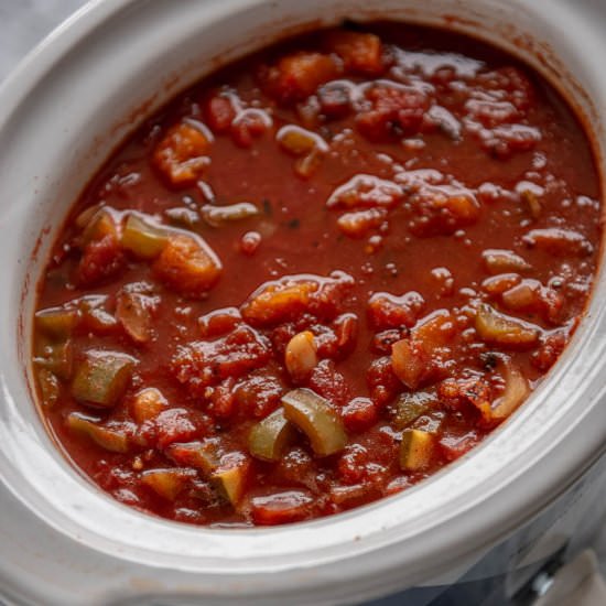 Slow Cooker Vegetarian Chili - Recipe photo by slowcookergourmet