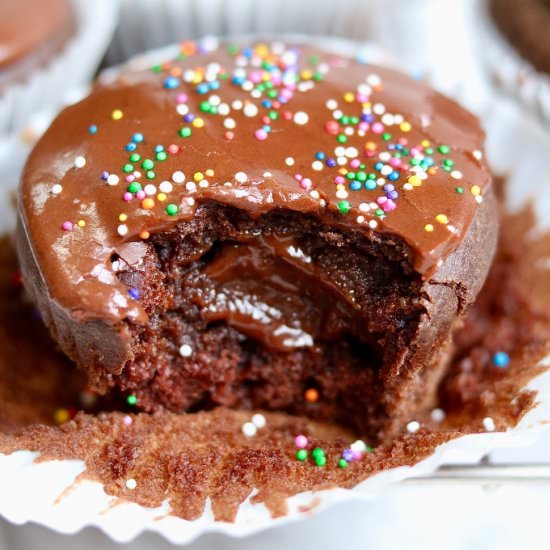 Vegan Chocolate Cupcakes - Recipe photo by Cheeky Chickpea