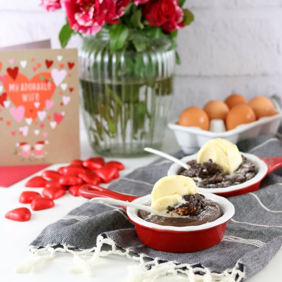 Gooey Chocolate Cakes for Two - Recipe photo by SouthernInLaw