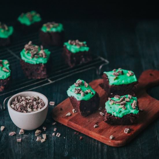 Creme de Menthe Brownies - Recipe photo by ayokitchen