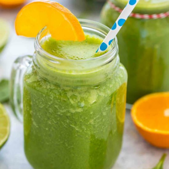 Best Spinach Smoothie - Recipe photo by peasandpeonies