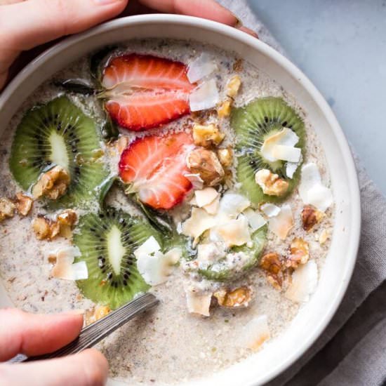 No Oats Paleo Oatmeal - Recipe photo by foodfaithfitness
