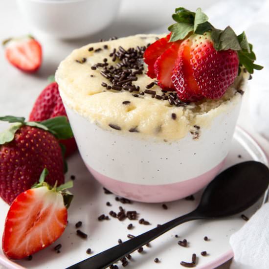 Vanilla Mug Cake - Recipe photo by Spoonful of Flavor