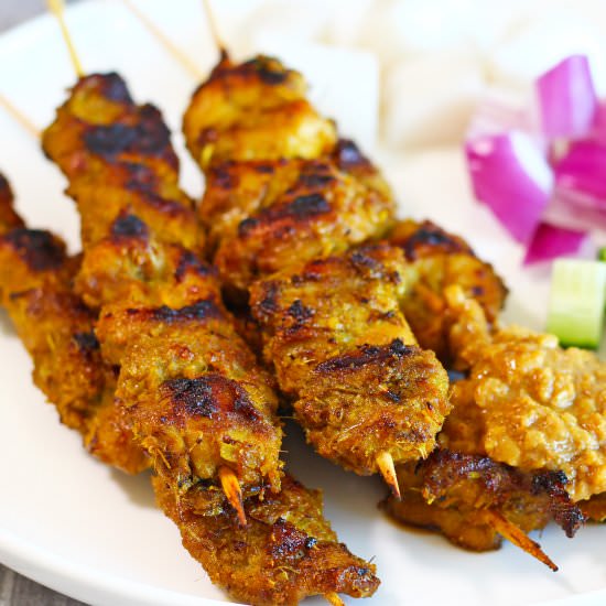 Chicken Satay - Recipe photo by El Mundo Eats