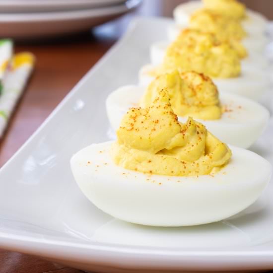 Classic Deviled Eggs - Recipe photo by For the Love of Cooking