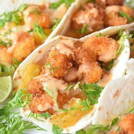 Bang Bang Shrimp Taco - Recipe photo by Savory Bites