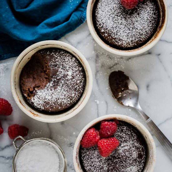 Instant Pot Molten Lava Cakes - Recipe photo by Strawberry Blondie Kitchen