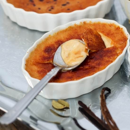 Caramelized-Honey Chai Creme Brulee - Recipe photo by Welcome2ourTable