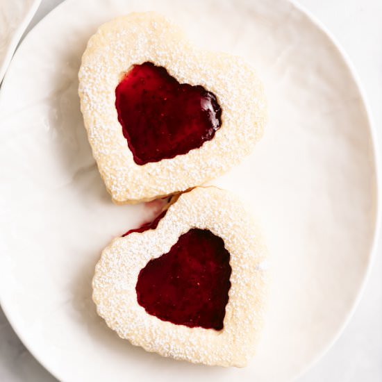 Strawberry Shortbread Cookies - Recipe photo by Baked Ambrosia