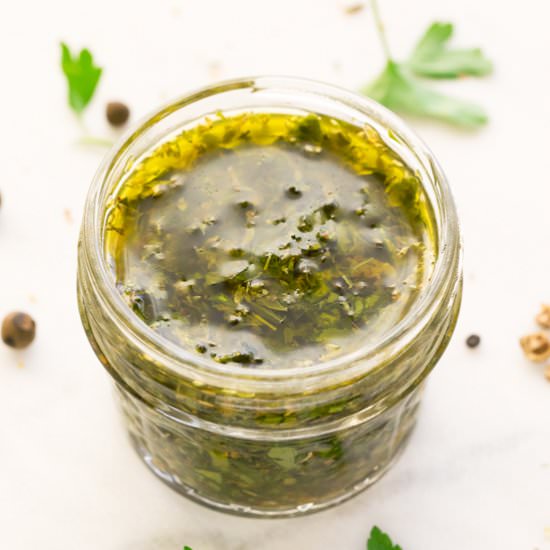 Chimichurri - Recipe photo by simple vegan blog