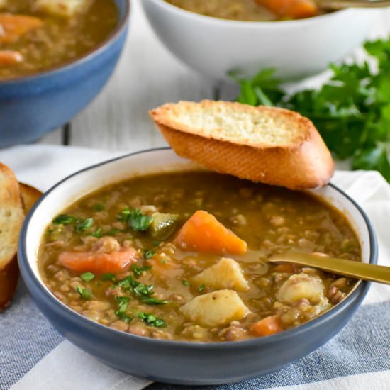 Cuban Lentil Soup - Recipe photo by casablancacooks