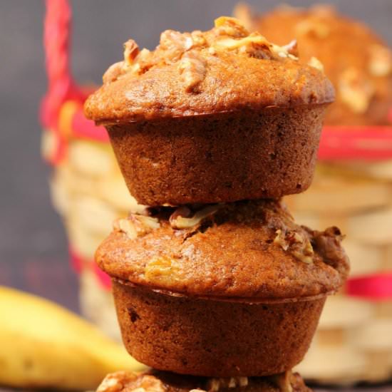 Vegan Banana Muffins - Recipe photo by lovingitvegan