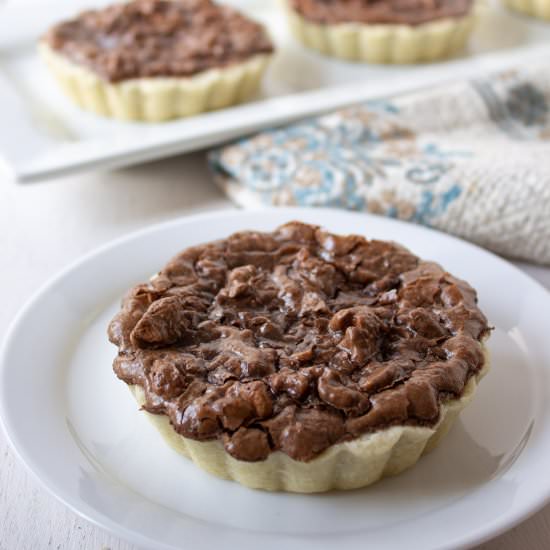 Chocolate Walnut Tart - Recipe photo by BeyondtheCoop