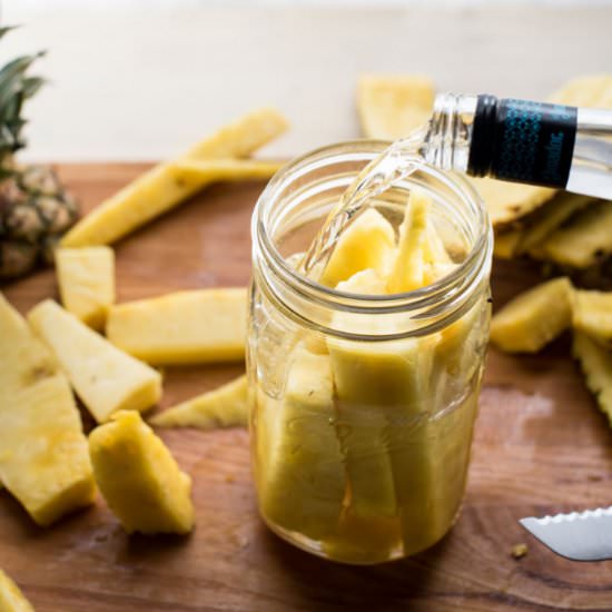 Pineapple Infused Tequila - Recipe photo by hungerthirstplay