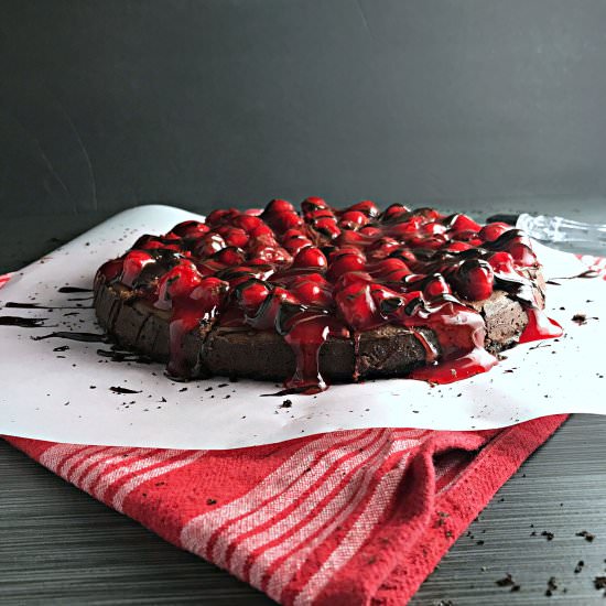 Cherry Chocolate Cheesecake Tart - Recipe photo by bpoulsonrd