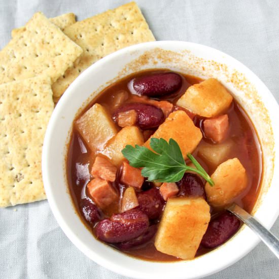 Homemade Tomato Potato Soup - Recipe photo by whiteflowerlane