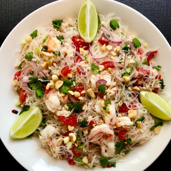 Thai Vermicelli Noodle Salad - Recipe photo by itsnotcomplicatedrecipes