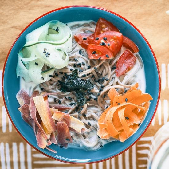 Korean Soy Milk Noodles - Recipe photo by girlmeetsradish
