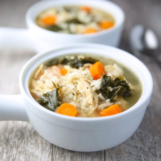 Lemon Chicken and Rice Soup - Recipe photo by Tastefulventure