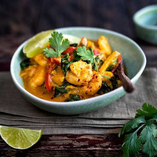 Quick and easy curried prawns - Recipe photo by supergoldenbakes