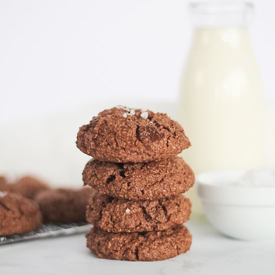 Grain Free Double Chocolate Cookies - Recipe photo by finishedwithsalt