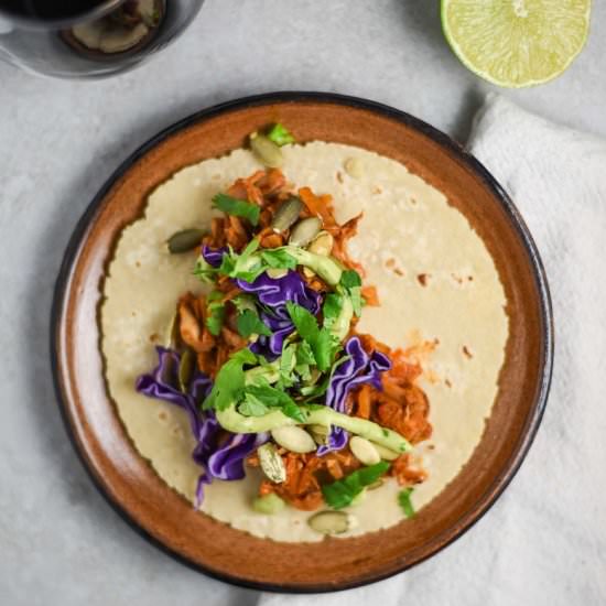 Vegan Jackfruit Tacos - Recipe photo by plantandvine