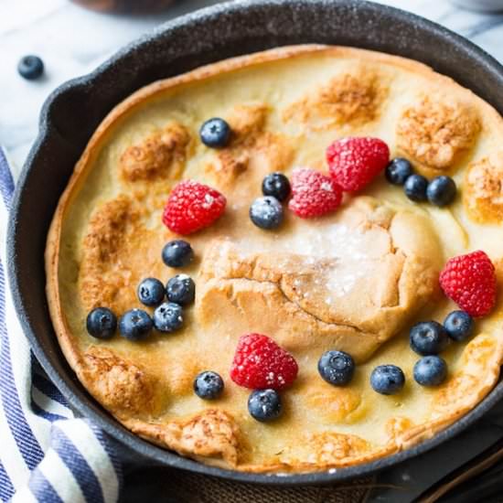 Gluten Free Dutch Baby - Recipe photo by asaucykitchen