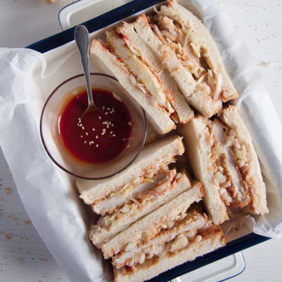 Katsu Sando with Tonkatsu Sauce - Recipe photo by adinutza