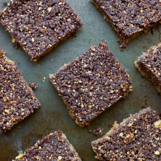 Homemade Whatchamacallit Bars - Recipe photo by thisbakinglifeblog