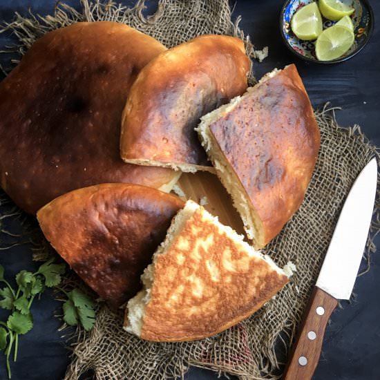 Muslim Naan - Recipe photo by Ghezaeshiriin