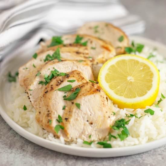 Chicken & Rice with Truffle Butter - Recipe photo by artzyfoodie
