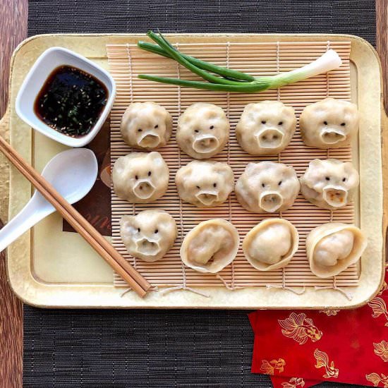 Kimchi chive dumplings - Recipe photo by misshangrypants