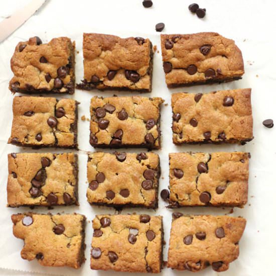 Chocolate Chip Peanut Butter Blondie - Recipe photo by suebeehomemaker