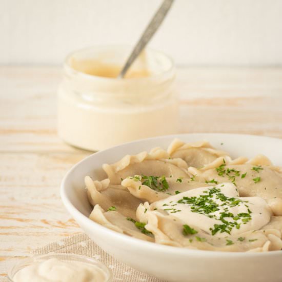 Potato porcini dumplings - Recipe photo by slavicvegan