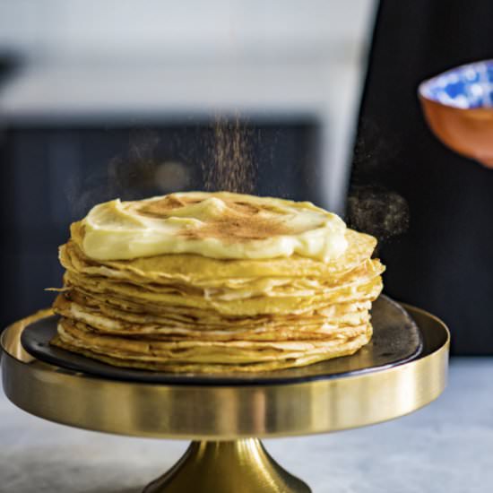 Creamy Custard Crêpe Cake - Recipe photo by baking-ginger