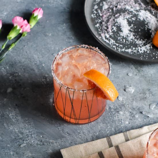 Blood Orange Vanilla Bean Paloma - Recipe photo by mymoderncookery