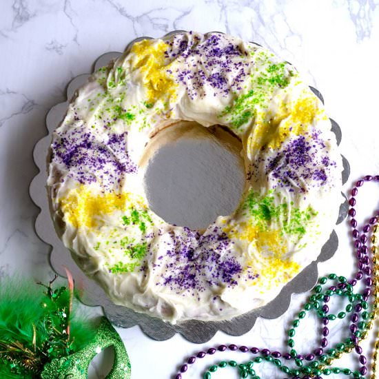 Mardi Gras Cinnamon Roll King Cake - Recipe photo by c2king