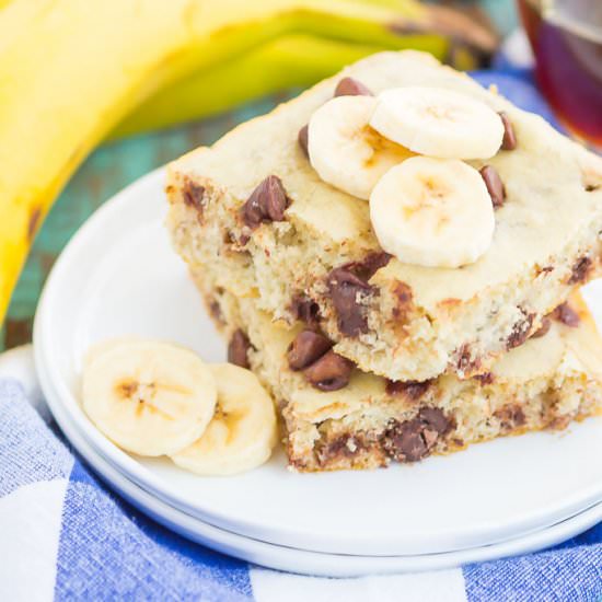 Banana Chocolate Chip Pancakes - Recipe photo by pumpkinnspice