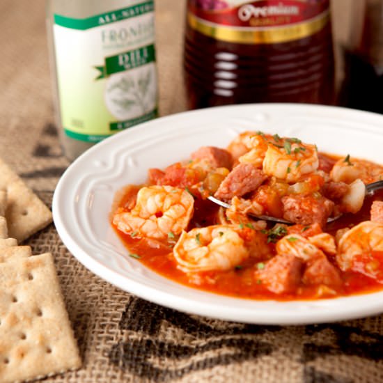 Hearty Sausage and Seafood Stew - Recipe photo by browniebites