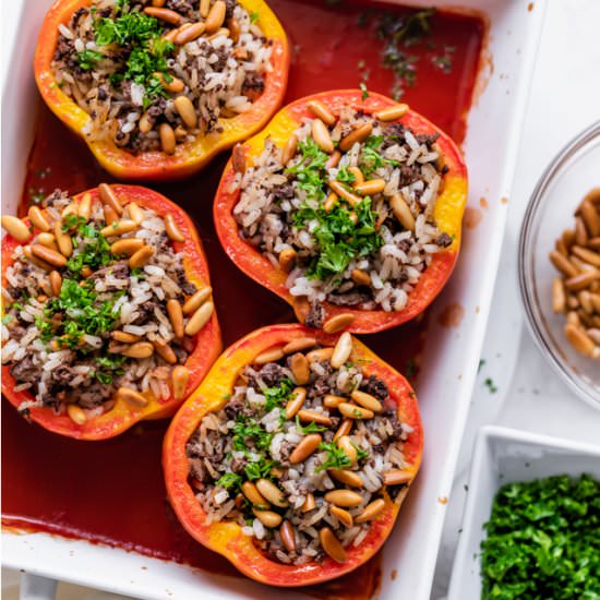 Beef Stuffed Peppers - Recipe photo by feelgoodfoodie1