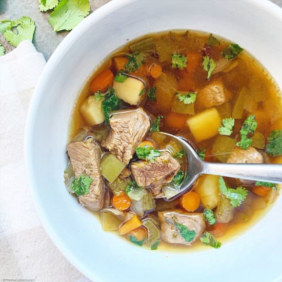Slow Cooker Peruvian Beef Stew - Recipe photo by FitSlowCookerQueen