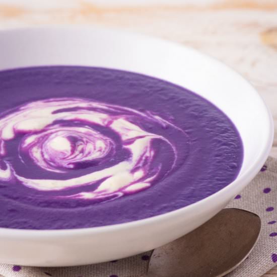 Purple Cabbage Soup - Recipe photo by slavicvegan