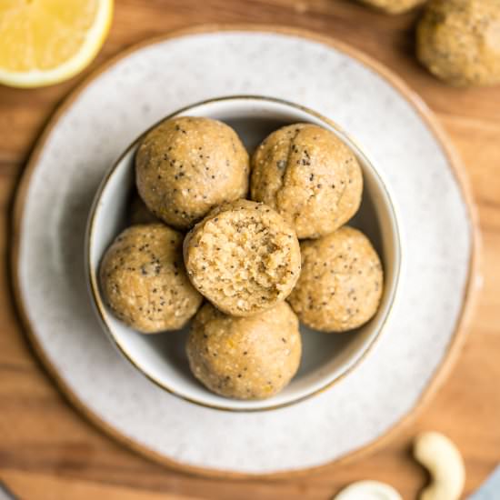 Lemon Poppyseed Energy Bites - Recipe photo by from my bowl
