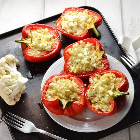 Cauliflower Rice Stuffed Peppers - Recipe photo by everydayhealthyrecipes